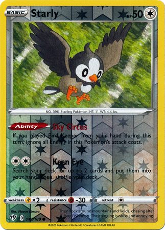 Starly - 145/189 - Common - Reverse Holo available at 401 Games Canada