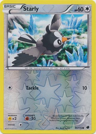 Starly - 95/116 - Common - Reverse Holo available at 401 Games Canada