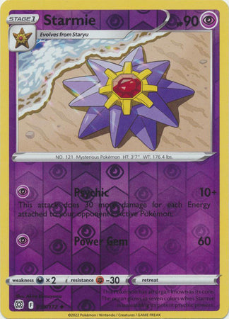 Starmie - 055/172 - Uncommon - Reverse Holo available at 401 Games Canada