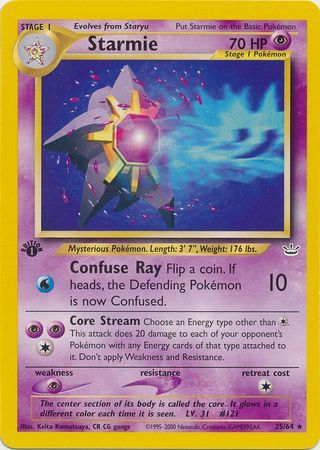 Starmie - 25/64 - Rare - 1st Edition available at 401 Games Canada