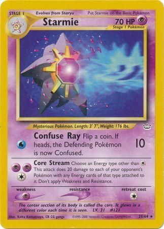 Starmie - 25/64 - Rare - Unlimited available at 401 Games Canada