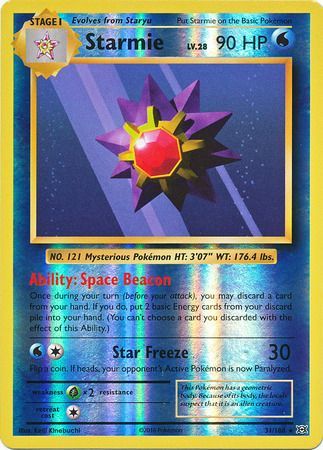 Starmie - 31/108 - Rare - Reverse Holo available at 401 Games Canada