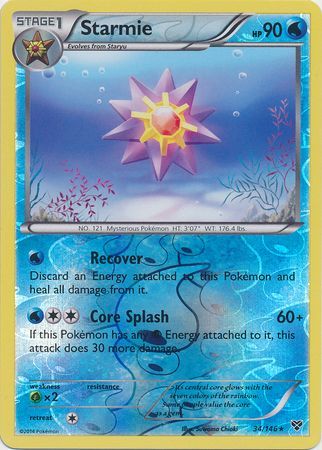 Starmie - 34/146 - Rare - Reverse Holo available at 401 Games Canada