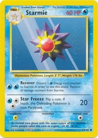 Starmie - 64/102 - Common - Unlimited