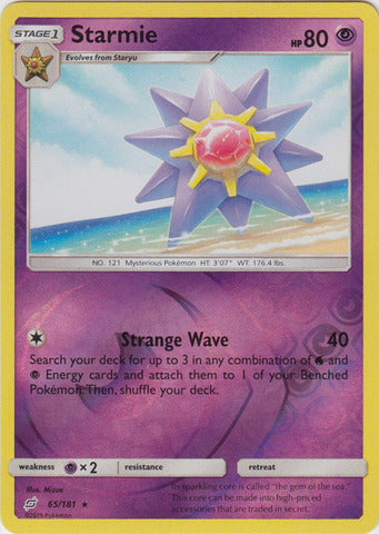 Starmie - 65/181 - Rare - Reverse Holo available at 401 Games Canada