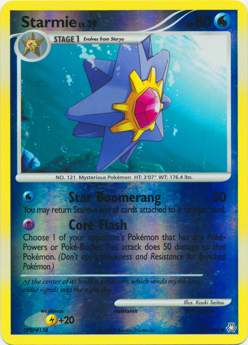 Starmie - 71/146 - Uncommon - Reverse Holo available at 401 Games Canada