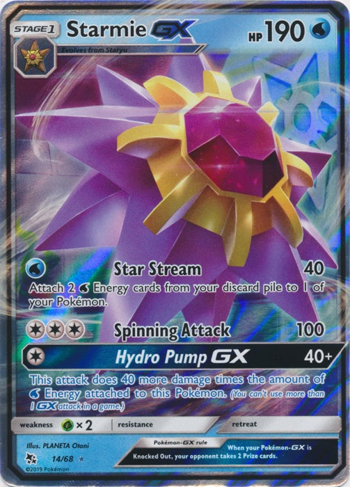 Starmie GX - 14/68 - Ultra Rare available at 401 Games Canada