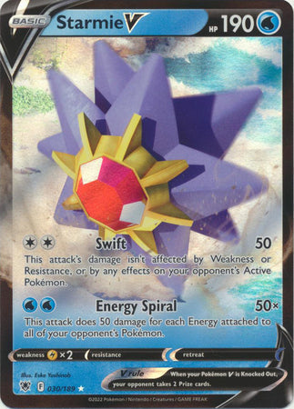 Starmie V - 030/189 - Ultra Rare available at 401 Games Canada