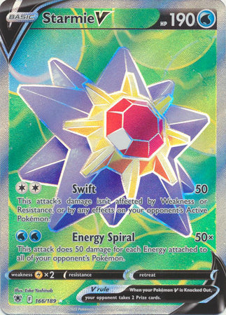 Starmie V - 166/189 - Full Art Ultra Rare available at 401 Games Canada