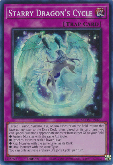 Starry Dragon's Cycle - AGOV-EN079 - Super Rare - 1st Edition available at 401 Games Canada