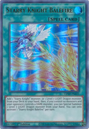 Starry Knight Balefire - GFTP-EN031 - Ultra Rare - 1st Edition available at 401 Games Canada