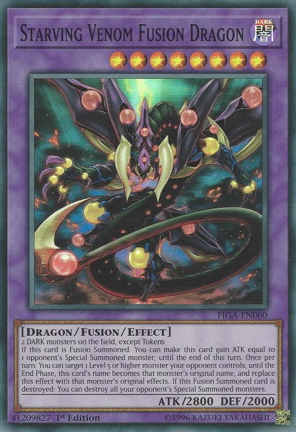 Starving Venom Fusion Dragon - FIGA-EN060 - Super Rare - 1st Edition available at 401 Games Canada