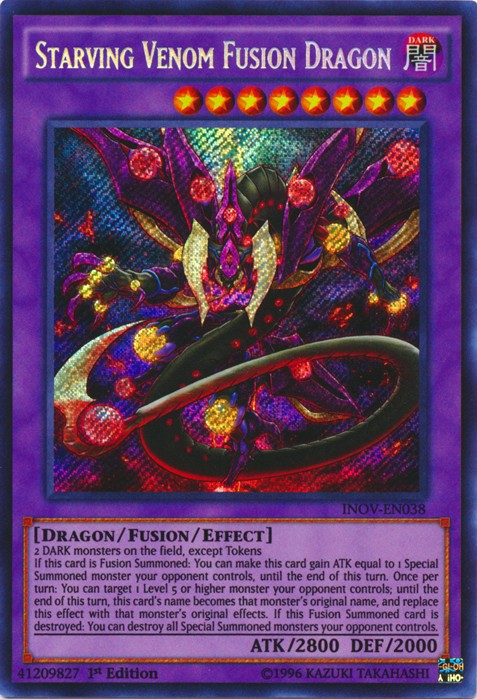 Starving Venom Fusion Dragon - INOV-EN038 - Secret Rare - 1st Edition available at 401 Games Canada