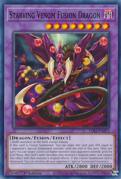 Starving Venom Fusion Dragon - LDS3-EN073 - Common - 1st Edition available at 401 Games Canada