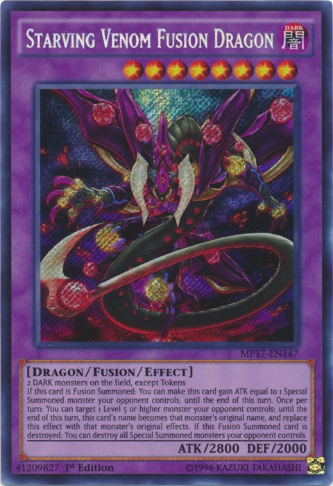 Starving Venom Fusion Dragon - MP17-EN147 - Secret Rare - 1st Edition available at 401 Games Canada