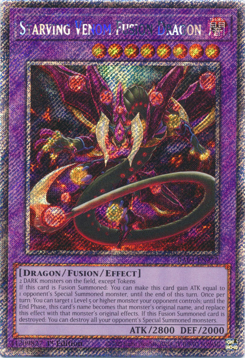 Starving Venom Fusion Dragon (Platinum Secret Rare) - RA04-EN272 - Platinum Secret Rare - 1st Edition