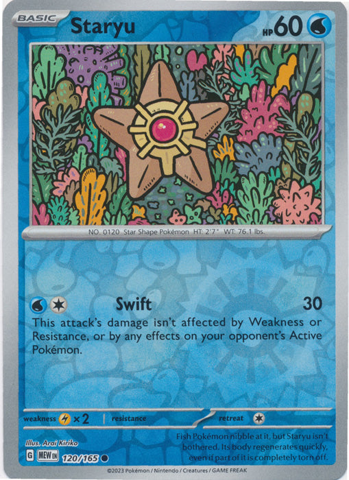 Staryu - 120/165 - Common - Reverse Holo available at 401 Games Canada