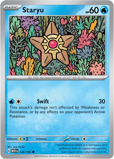 Staryu - 120/165 - Common available at 401 Games Canada