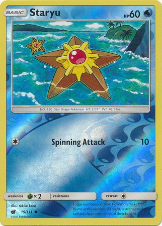 Staryu - 15/111 - Common - Reverse Holo available at 401 Games Canada