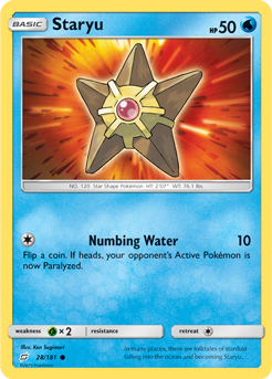 Staryu - 28/181 - Common available at 401 Games Canada