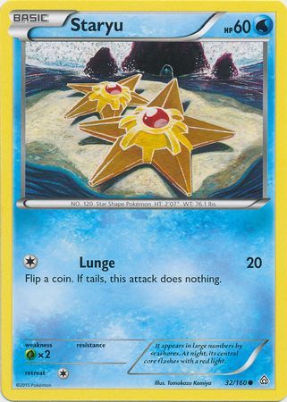 Staryu - 32/160 - Common available at 401 Games Canada