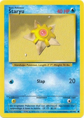 Staryu - 65/102 - Common - Unlimited available at 401 Games Canada