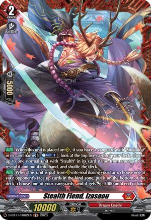 Stealth Fiend, Izasaou - D-BT11/FR02EN - Frame Rare available at 401 Games Canada