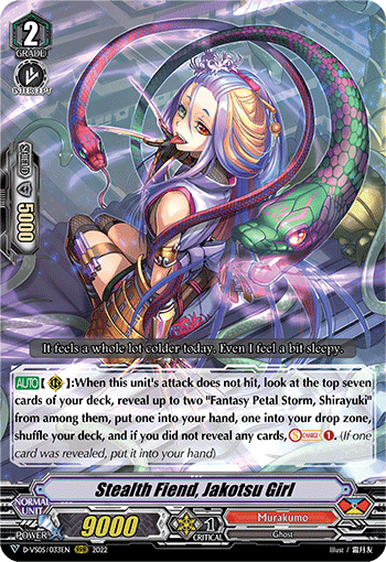 Stealth Fiend, Jakotsu Girl - D-VS05/033 - Triple Rare available at 401 Games Canada