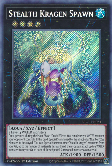 Stealth Kragen Spawn - BROL-EN031 - Secret Rare - 1st Edition available at 401 Games Canada