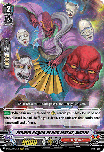 Stealth Rogue of Noh Masks, Awazu - D-VS03/033 - Triple Rare available at 401 Games Canada