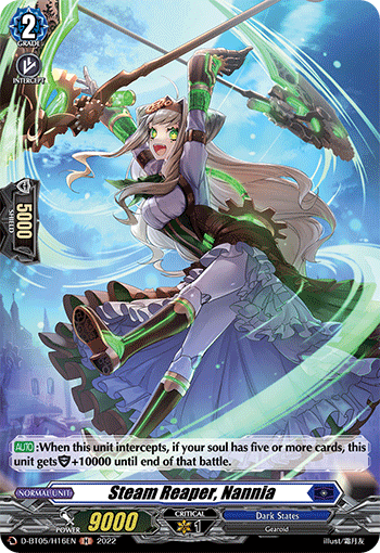 Steam Reaper, Nannia - D-BT05/H16 - Holo Rare available at 401 Games Canada