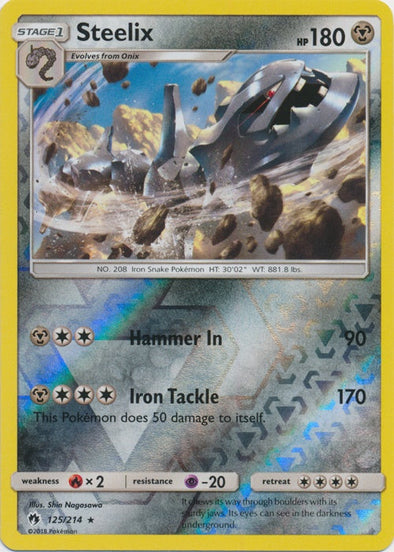 Steelix - 125/214 - Rare - Reverse Holo available at 401 Games Canada