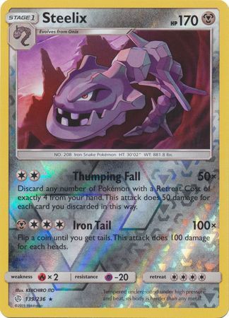 Steelix - 139/236 - Holo Rare - Reverse Holo available at 401 Games Canada