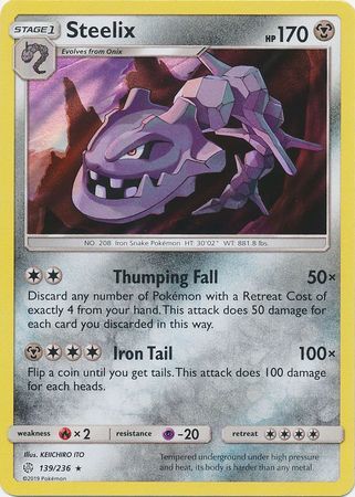 Steelix - 139/236 - Holo Rare available at 401 Games Canada