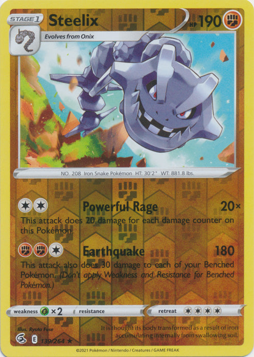 Steelix - 139/264 - Holo Rare - Reverse Holo available at 401 Games Canada