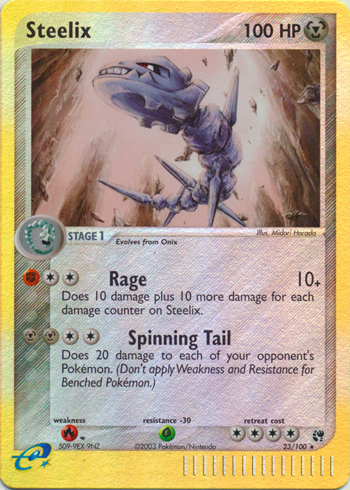 Steelix - 23/100 - Rare - Reverse Holo available at 401 Games Canada