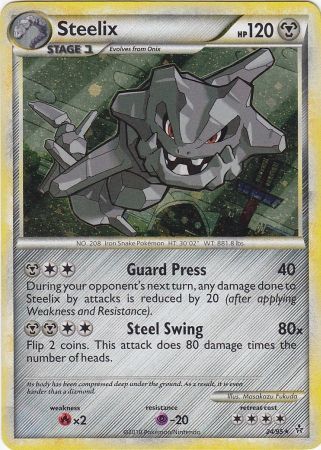 Steelix - 24/95 - Holo Rare - Theme Deck Exclusive available at 401 Games Canada