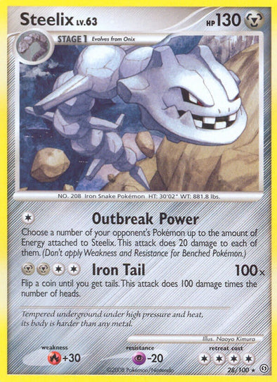 Steelix - 28/100 - Rare available at 401 Games Canada