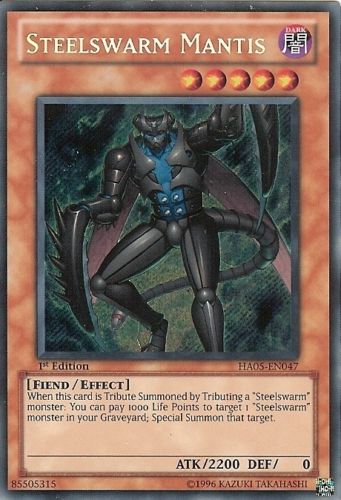 Steelswarm Mantis - HA05-EN047 - Secret Rare - 1st Edition available at 401 Games Canada