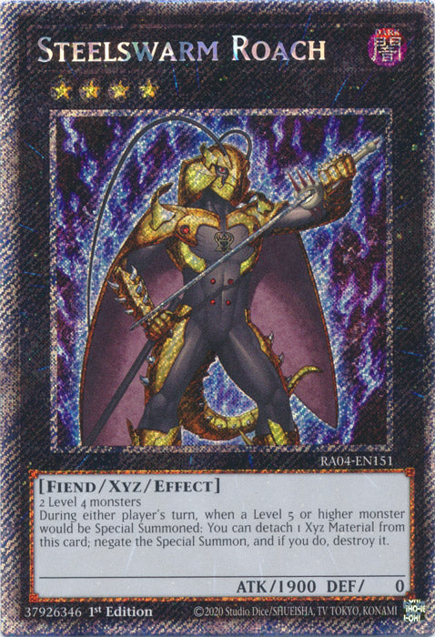 Steelswarm Roach (Platinum Secret Rare) - RA04-EN151 - Platinum Secret Rare - 1st Edition