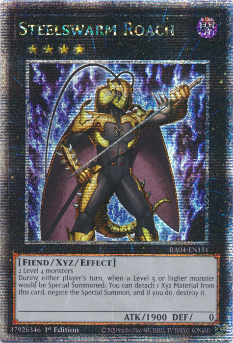 Steelswarm Roach - RA04-EN151 - Quarter Century Secret Rare - 1st Edition