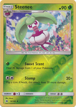 Steenee - 19/149 - Uncommon - Reverse Holo available at 401 Games Canada