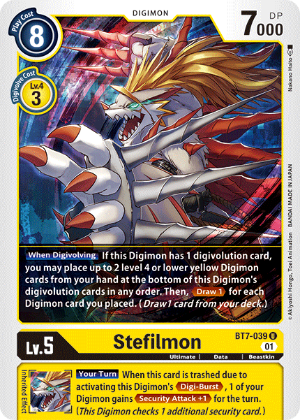 Stefilmon - BT7-039 - Uncommon available at 401 Games Canada