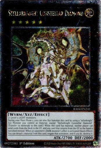 Stellarknight Constellar Diamond - RA04-EN241 - Quarter Century Secret Rare - 1st Edition