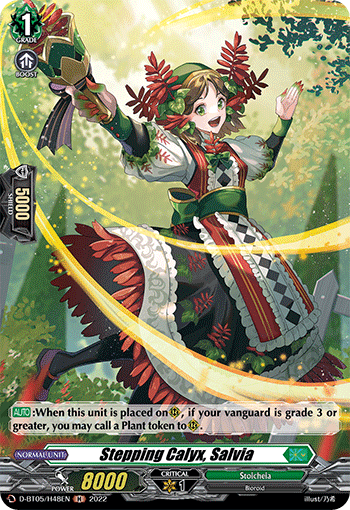 Stepping Calyx, Salvia - D-BT05/H48 - Holo Rare available at 401 Games Canada