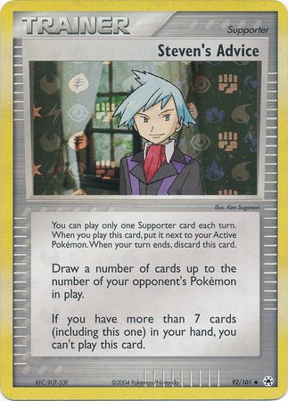 Steven's Advice - 92/101 - Uncommon - Reverse Holo available at 401 Games Canada