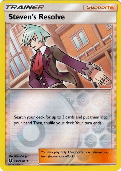 Steven's Resolve - 145/168 - Holo Rare - Reverse Holo available at 401 Games Canada
