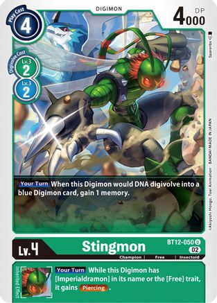 Stingmon - BT12-050 - Uncommon available at 401 Games Canada