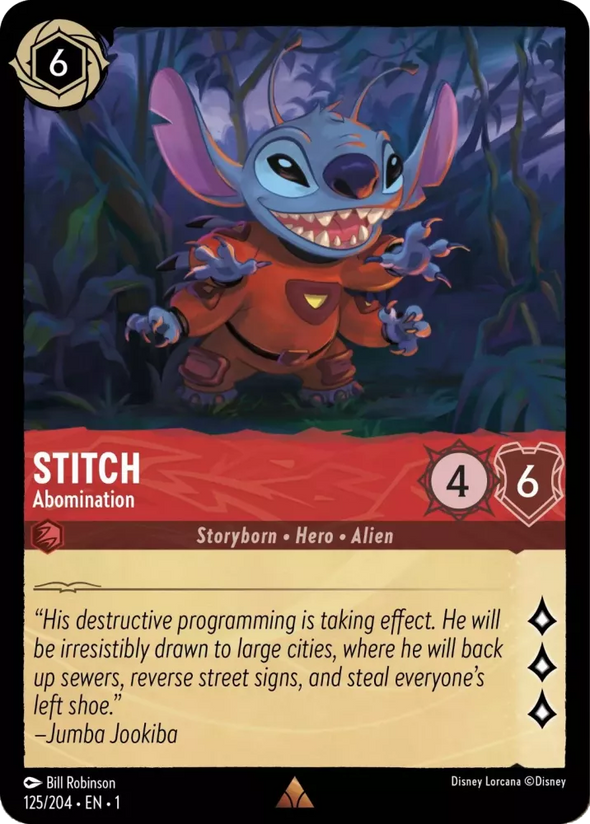 Stitch (Abomination) - 125/204 - Rare available at 401 Games Canada