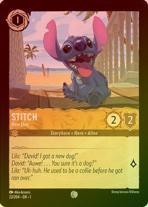 Stitch (New Dog) - 22/204 - Common (Foil) available at 401 Games Canada